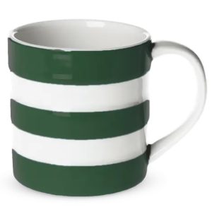 Mug: 1 x 170ml / 6oz Mug Cornishware Adder Green, Ceramic