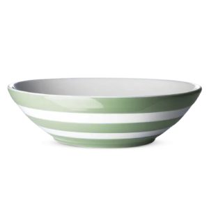 Salad / Serving Bowl: 31cm Cornishware Serving Bowl, Willow Green