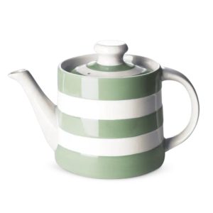 Tea Pot: 4 Cup Classic Teapot Cornishware Willow Green