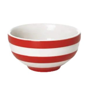 Jam Dish: 1 x 8cm Dish Cornishware Red, Ceramic