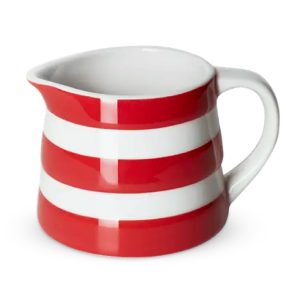 Jug: 0.14 Litre Cornishware Red Dreadnought Jug, Ceramic