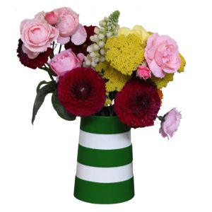 Vase: Cornishware Medium Lighthouse Vase, Adder Green