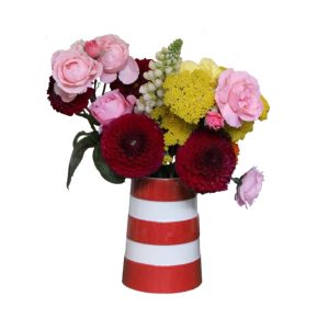 Vase: Cornishware Medium Lighthouse Vase, Red