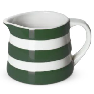 Jug: 0.14 Litre Cornishware Adder Green Dreadnought Jug, Ceramic