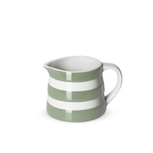 Jug: 0.14 Litre Cornishware Willow Green Dreadnought Jug, Ceramic