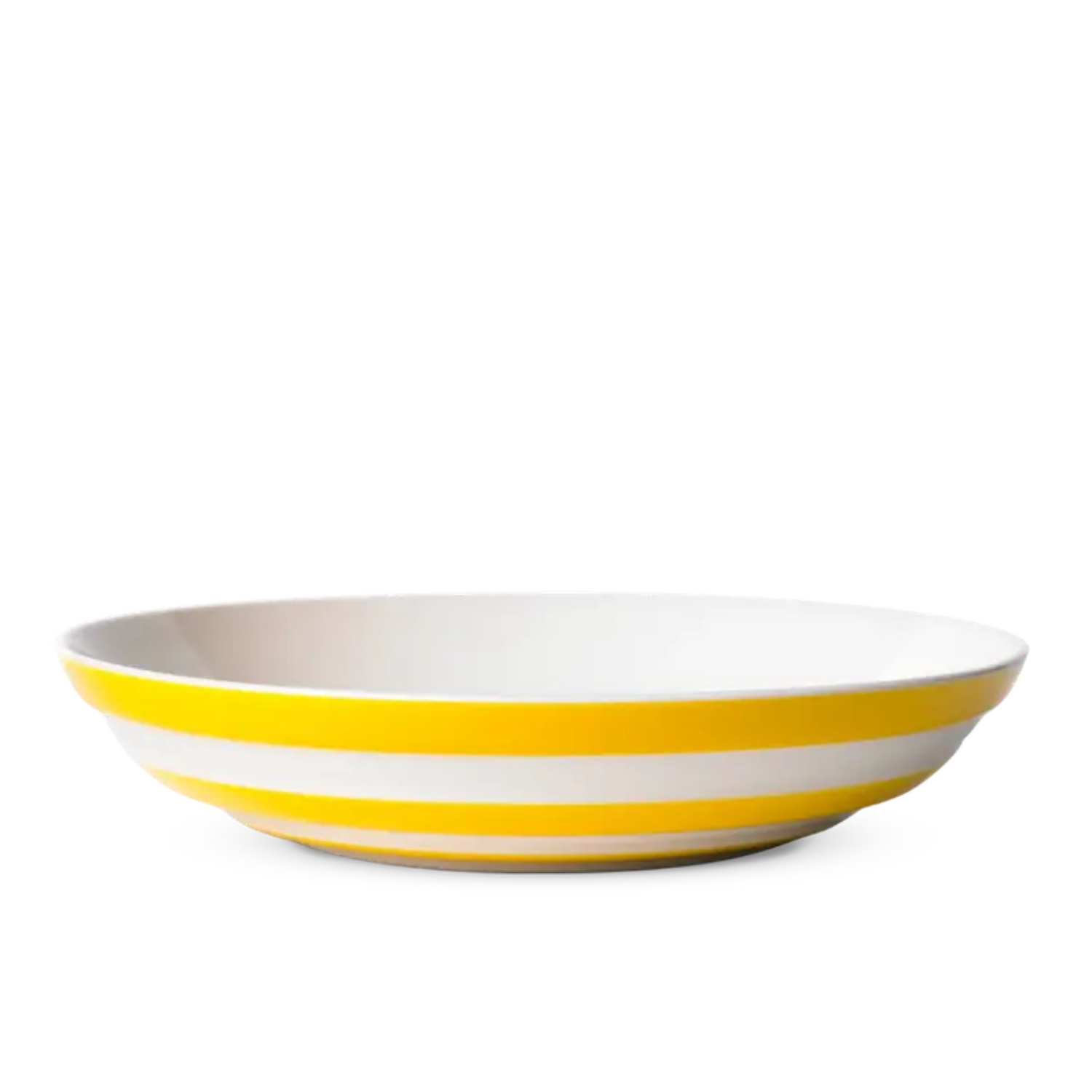 Pasta Bowl: 24cm Pasta Bowl Cornishware Yellow, Ceramic