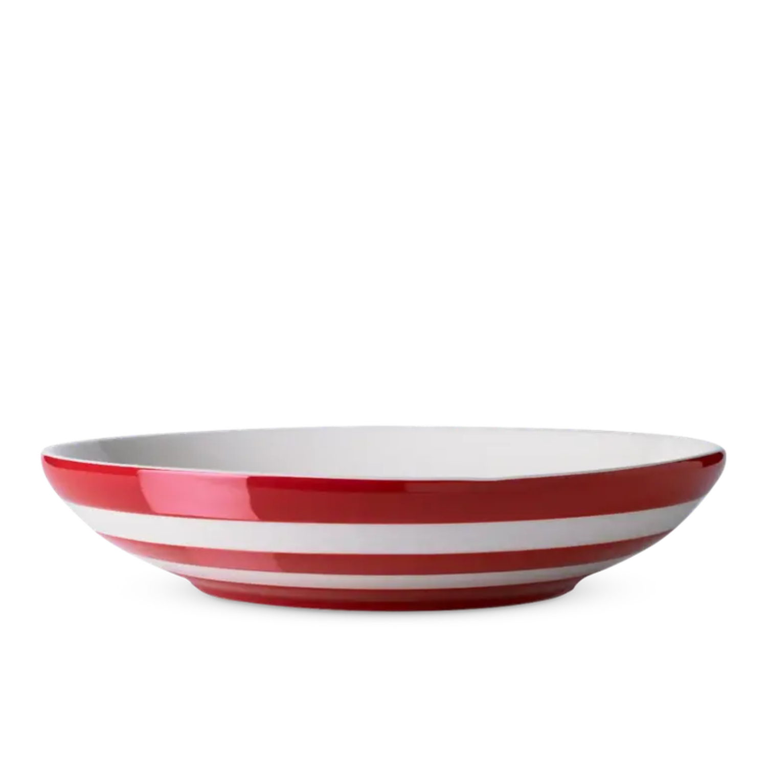 Pasta Bowl: 24cm Pasta Bowl Cornishware Red, Ceramic