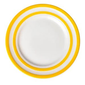 Breakfast/Salad Plate: 1 x 22cm Breakfast Plate Cornishware Yellow, Ceramic