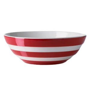 Breakfast Bowl: 17cm Cereal Bowl Cornishware Red, Ceramic
