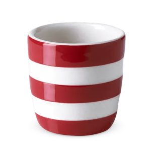 Egg Cup: 1 x Straight Sided Egg Cup Cornishware, Red