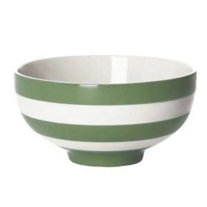 Soup Bowl: 13cm Soup Bowl Cornishware Willow Green, Ceramic