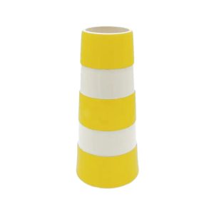 Vase: Cornishware Tall Lighthouse Vase, Yellow