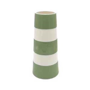 Vase: Cornishware Tall Lighthouse Vase, Willow Green