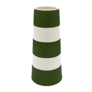 Vase: Cornishware Tall Lighthouse Vase, Adder Green
