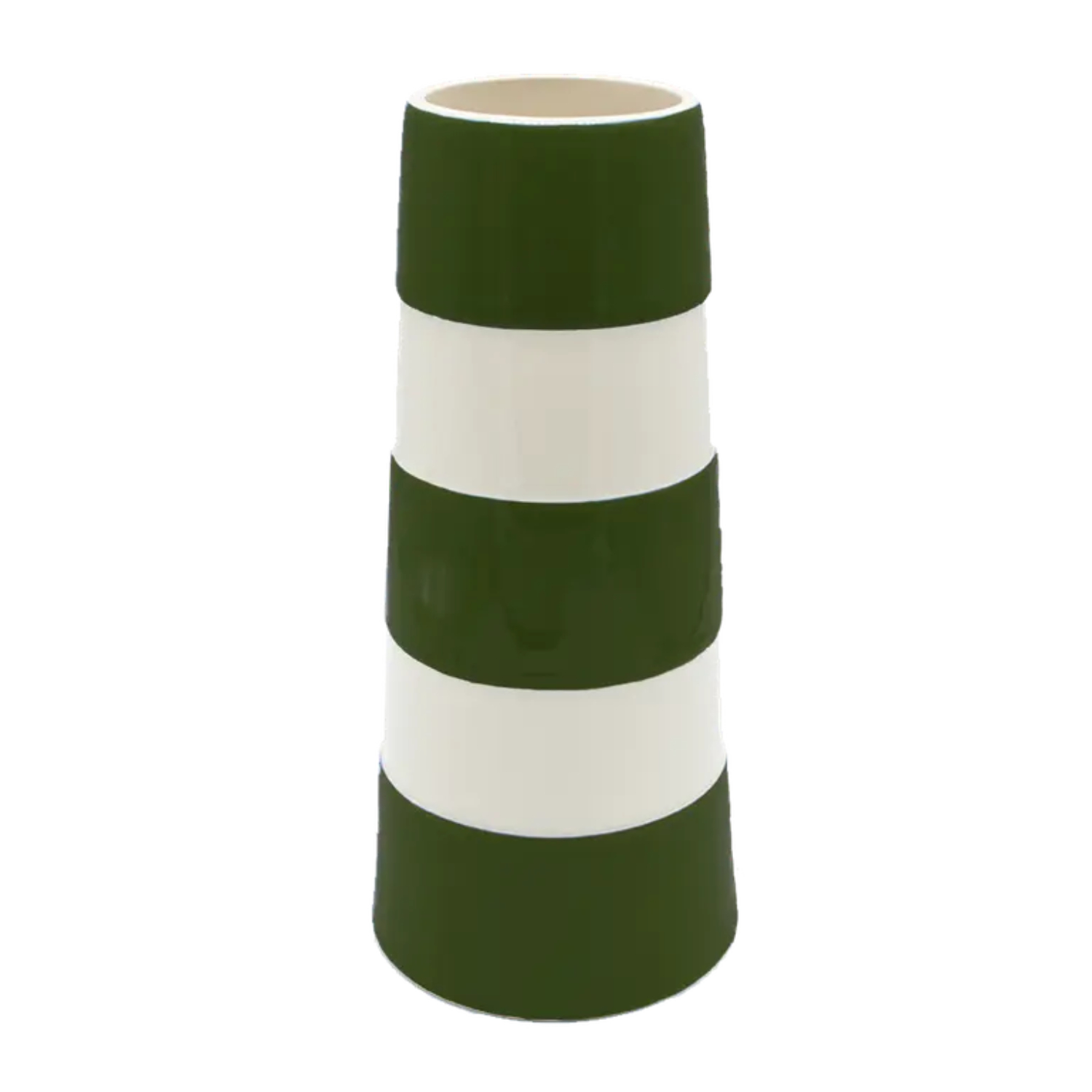 Vase: Cornishware Tall Lighthouse Vase, Adder Green