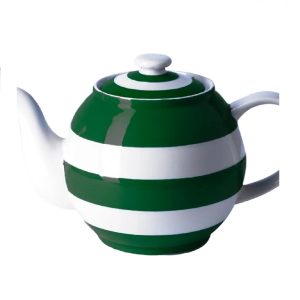 Tea Pot: 4 Cup Betty Teapot Cornishware Adder Green