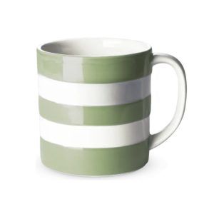 Mug: 1 x 420ml / 15oz Mug Cornishware Willow Green, Ceramic
