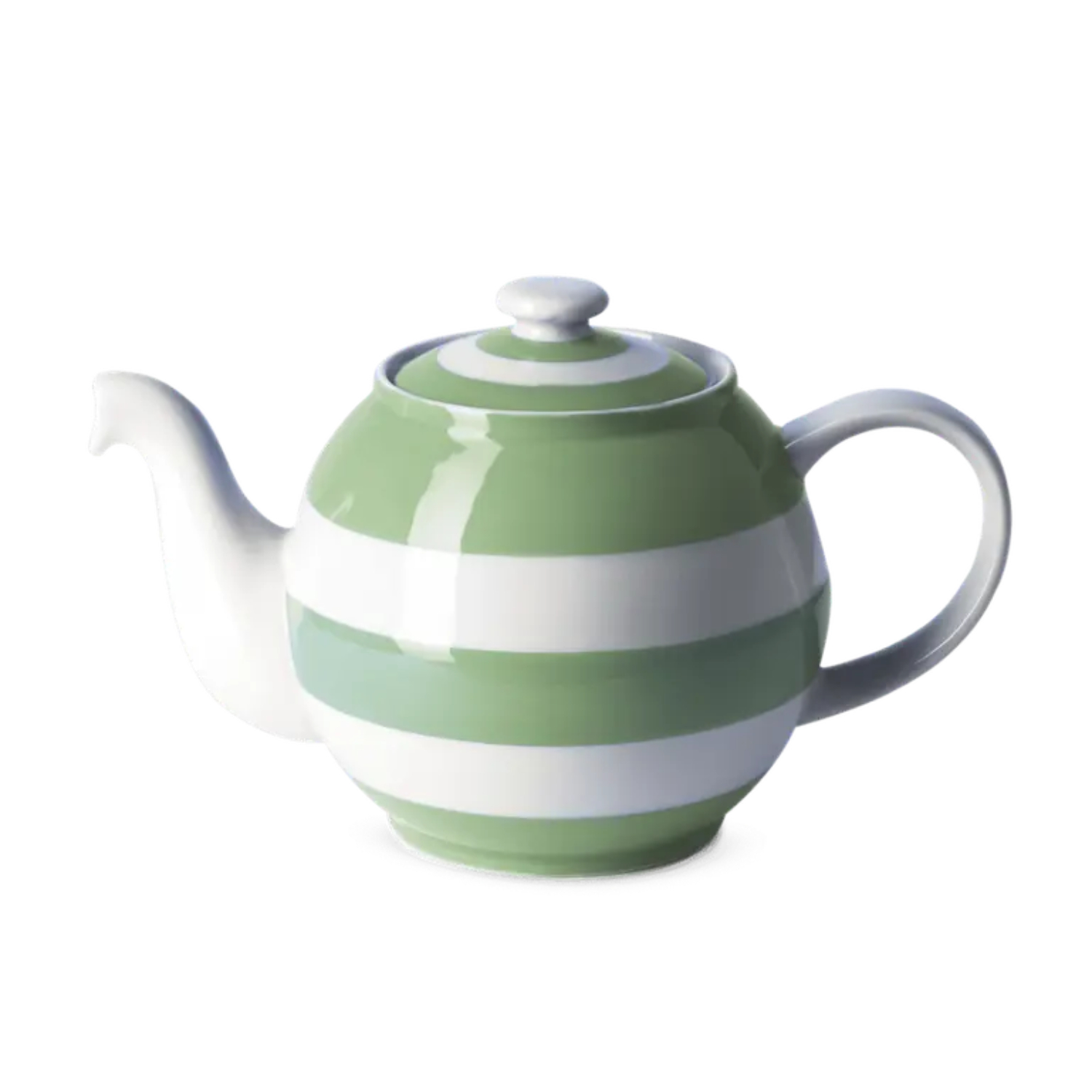 Tea Pot: 4 Cup Betty Teapot Cornishware Willow Green