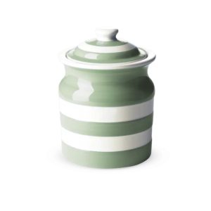 Storage Jar: Cornishware Large Plain Storage Jar 168cl, Willow Green