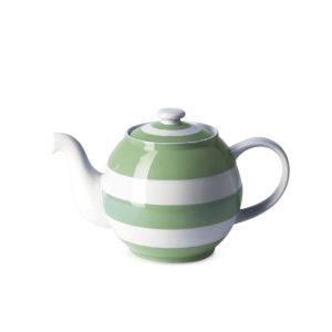 Tea Pot: 2 Cup Betty Teapot Cornishware Willow Green