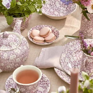 Side Plate: 1 x 19cm Burleigh Blossom Calico Side Plate, Ceramic