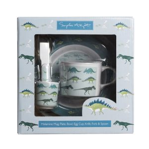 Child's Dining Set: Sophie Allport Dinosaurs Dining Set, Melamine