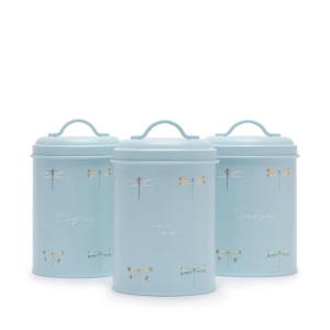 Caddy Set: 3 x 11cm Sophie Allport Dragonfly Caddies, Round