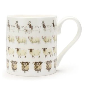 Mug: 1 x 275ml Sophie Allport, Sheep Baa, Fine Bone China