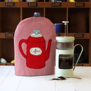 Coffee Cosy: 8 Cup Cafetiere Coffee Cosy, Red