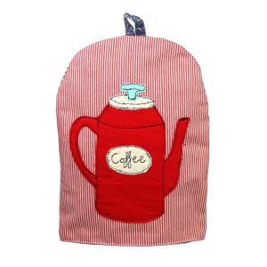 Coffee Cosy: 8 Cup Cafetiere Coffee Cosy, Red