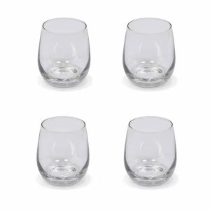 Low Ball Glasses: 4 x 240ml Chilmark Tumblers, Glass