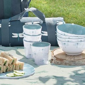 Sophie Allport Dragonfly: Melamine Range for Outdoor Use