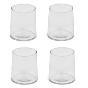Low Ball Glasses: 4 x 240ml Fonthill Short Tumblers, Glass