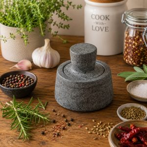 Pestle and Mortar: 10cm Spice Crusher, Granite