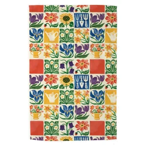 Tea Towel: 1 x Emma Bridgewater Summer Flowers Tea Towel, 100% Cotton