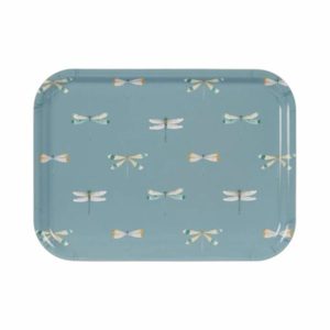Serving Tray: 27cm x 20cm Sophie Allport Dragonfly Tray, Birchwood