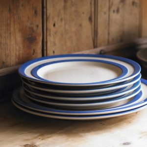 Breakfast Set: 16 Piece Cornishware Blue Breakfast Set, Ceramic