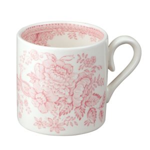 Mug: 1 x 140ml Burleigh Pink Asiatic Pheasants Mini Mug, Ceramic