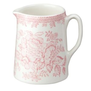 Jug: 0.16 Litre Burleigh Pink Asiatic Pheasants Mini Tankard Jug, Ceramic