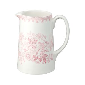 Jug: 0.568 Litre Pink Asiatic Pheasants Medium Tankard Jug, Ceramic