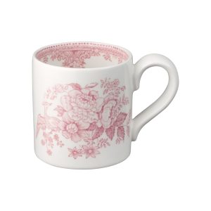 Mug: 1 x 284ml Burleigh Pink Asiatic Pheasants Half Pint Mug, Ceramic