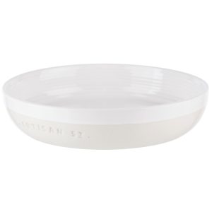 Pasta Bowl: 20cm Artisan Street White Pasta Bowl, Stoneware
