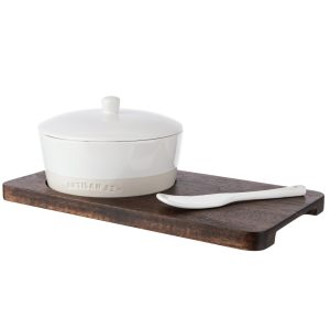 Oven to Tableware: Artisan Street White Cheese Baker Set, Ceramic