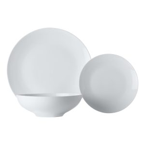 Dinner Set: 12 Piece Coupe Dinner Set Maxwell & Williams White Basics, Porcelain