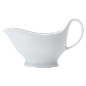 Gravy Boat: 400ml Maxwell & Williams White Basics Gravy Boat, Porcelain