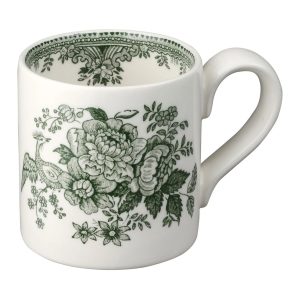 Mug: 1 x 284ml Burleigh Green Asiatic Pheasants, Half Pint Mug, Ceramic
