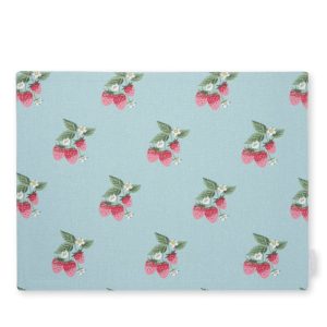 Placemat Set: 2 x Sophie Allport Strawberries Placemats, Cotton