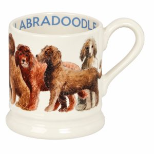 Mug: 1 x 300ml Emma Bridgewater Labradoodle Half Pint Mug, Ceramic