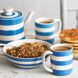 Breakfast Set: 16 Piece Cornishware Blue Breakfast Set, Ceramic