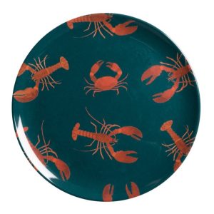 Side Plate: 1 x 20.3cm Sophie Allport Lobster Side Plate, Melamine